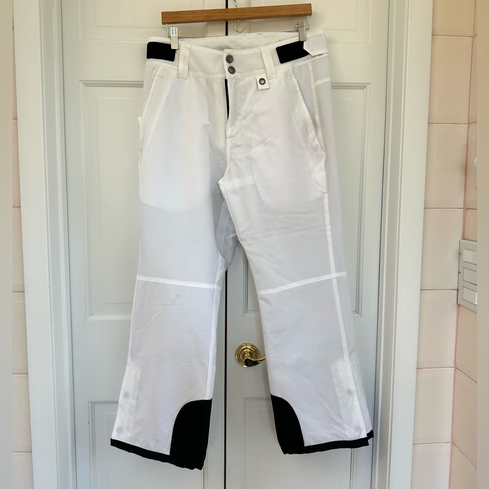 White Insulated Ski Pants